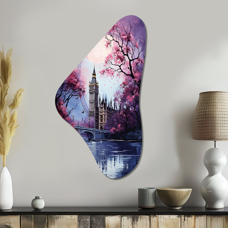 Chaney - Décoration murale en métal Boomerang, H 39 po x l 21 po