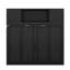 Lit escamotable double avec armoires de rangement
