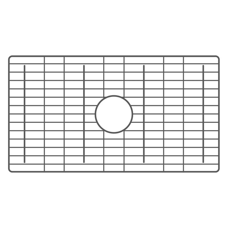 25.75"x14.25" Bottom Grid in Champagne Bronze PVD, Gunmetal PVD