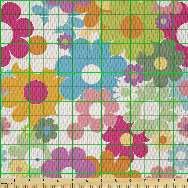 David-Kevan Floral Rainbow Multi-Purpose Fabric
