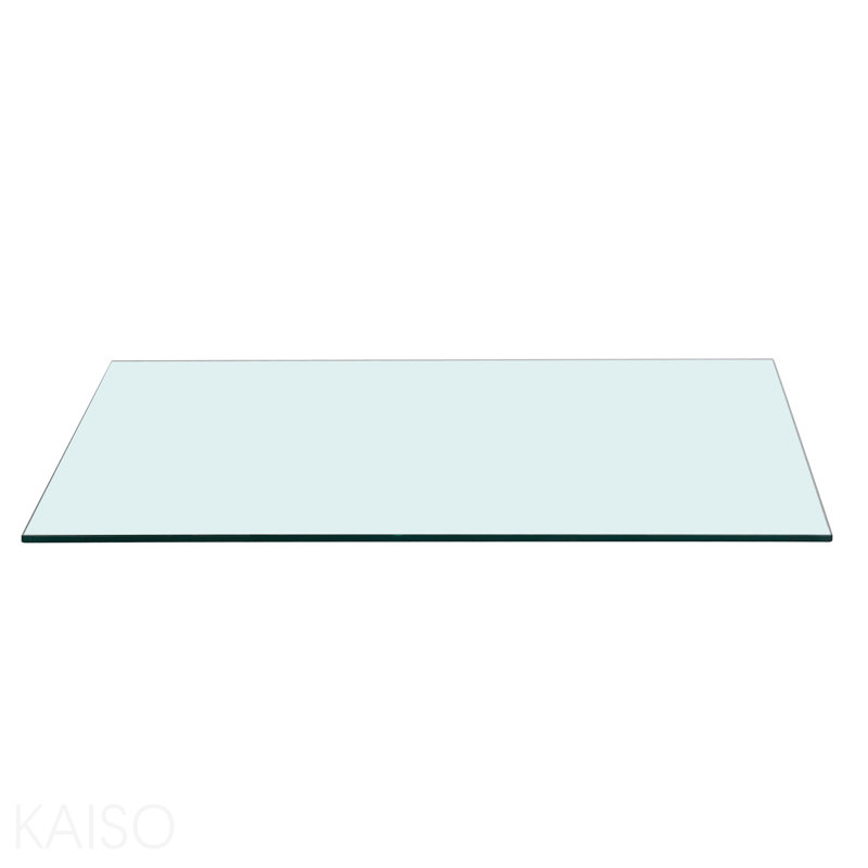Plateau carré en verre trempé - 39,3 po x 39,3 po, épaisseur 3/8 po