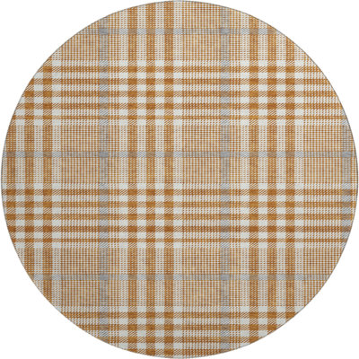 Premium Machine Washable Corry AMF1054 Plaid Rug