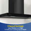 Russell Hobbs Rhgch903b 90cm T-shaped Chimney Cooker Hood Black