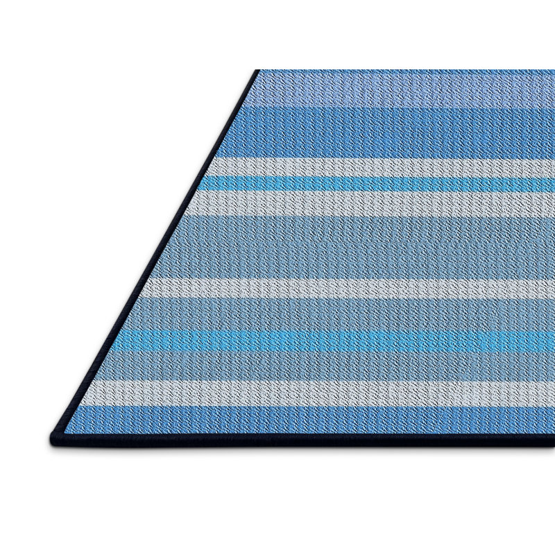 Hoskinson Wool Striped Indoor Rug, Rectangle 2' x 4'