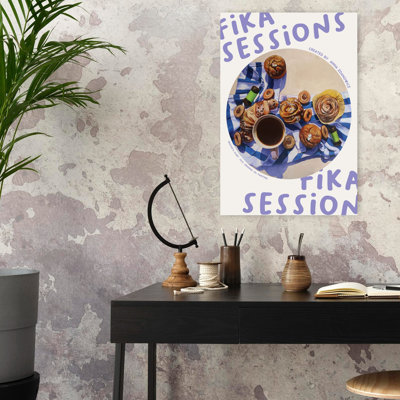 Art mural contemporain Fika Coffee and Pastries