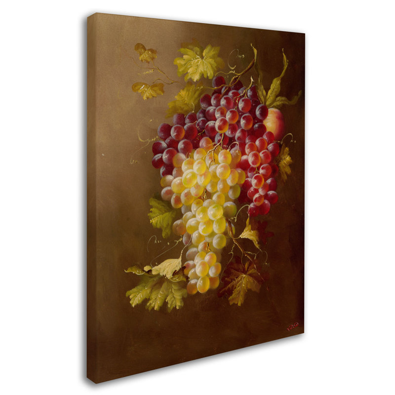 «Still Life with Grapes», reproduction sur toile tendue, H 24 po x l 18 po x P 2 po