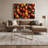 Fruit Apple Gala Black Canvas Wall Art-1311092730