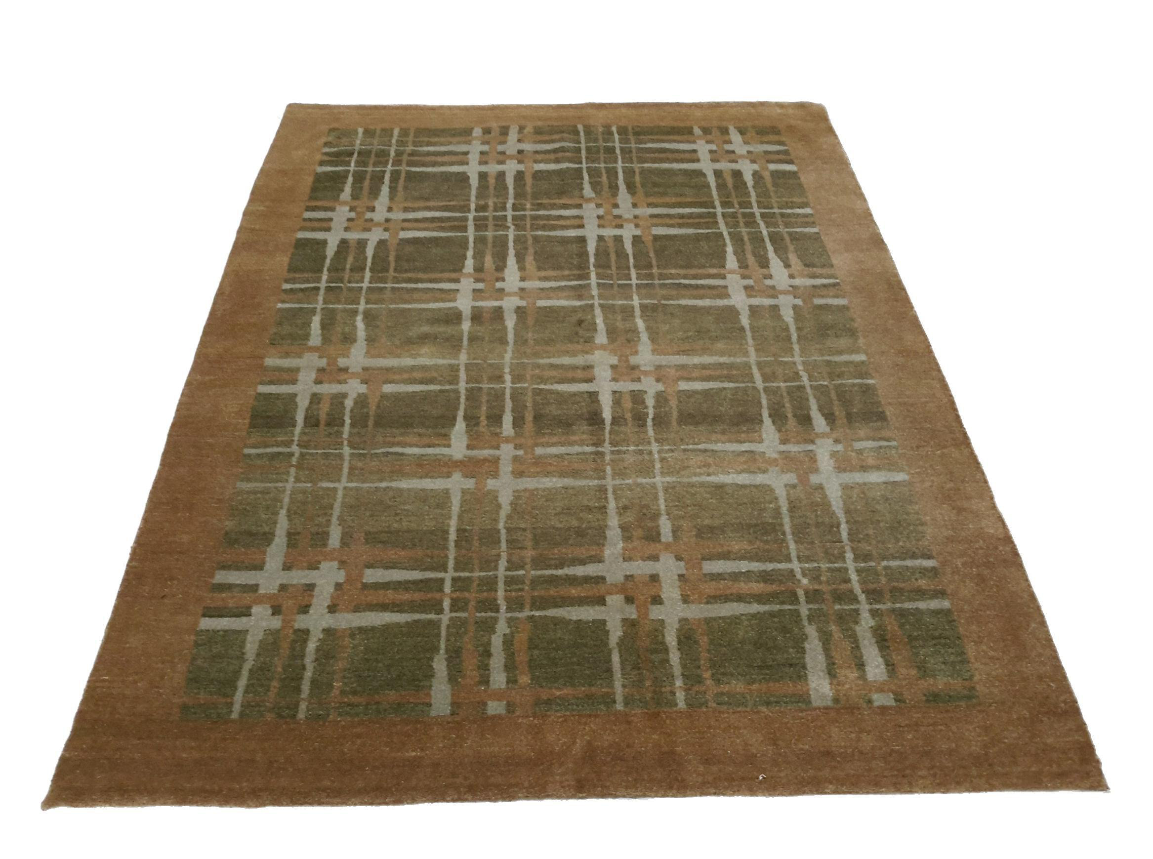 Isabelline Oriental Handmade Rectangle 4'7" x 6'6" Cotton/Wool Area Rug ...