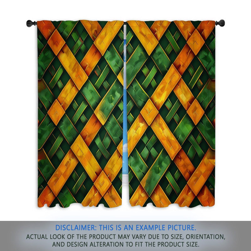 Paire de rideaux obscurcissant en polyester Mcclarty, L 56 po x L 78 po