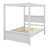 Wood Canopy Bed With Two Drawers