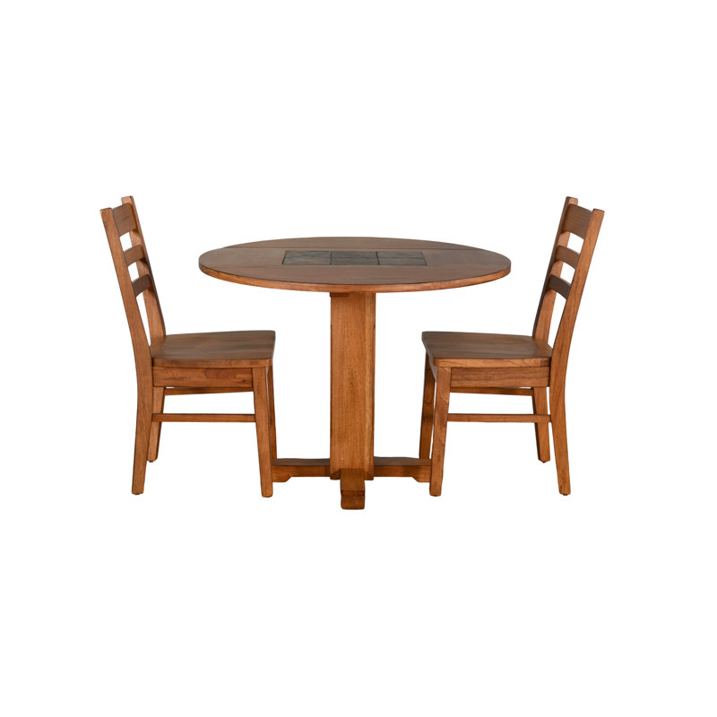 Round Small Drop Leaf Table Dining Set