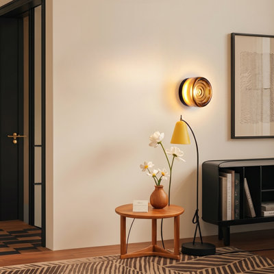 Water Wave Flush Mounted Glass Wall Sconce