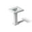 Memoirs 26.375" Tall Rectangular Pedestal Bathroom Sink with Overflow-1002044524-1002044529