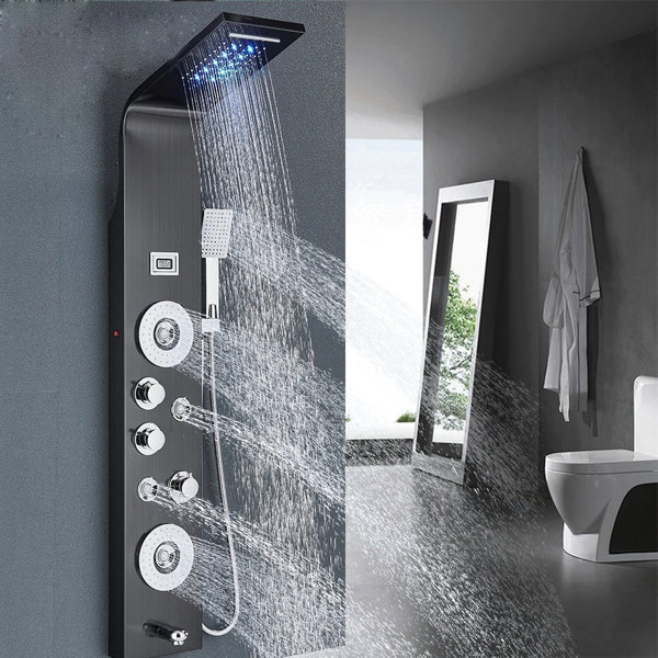 Senlesen 45.28'' Shower Panel with Fixed Shower Head | Wayfair