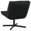 vidaXL Swivel Chair Black 24.80 x 29.53 x 29.92 in PU