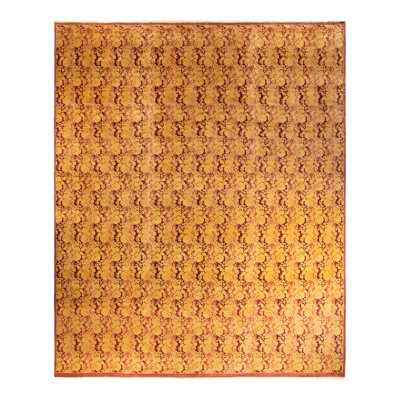 Hayner One-of-a-Kind 12' 1" X 14' 10" 2010s Wool Area Rug in Pink