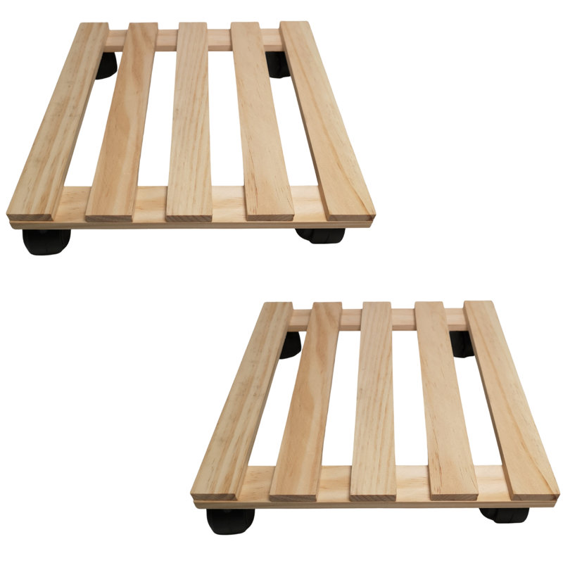 Caziyah Wood Caddy Plant Stand