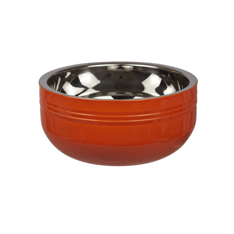 Bon Chef Stainless Steel Salad Bowl, Orange