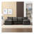 Modern Large Fabric U-Shape Sectional Sofa-1536394479