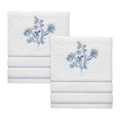 Izod Mystic Floral 100% Cotton Midweight Fingertip Towel