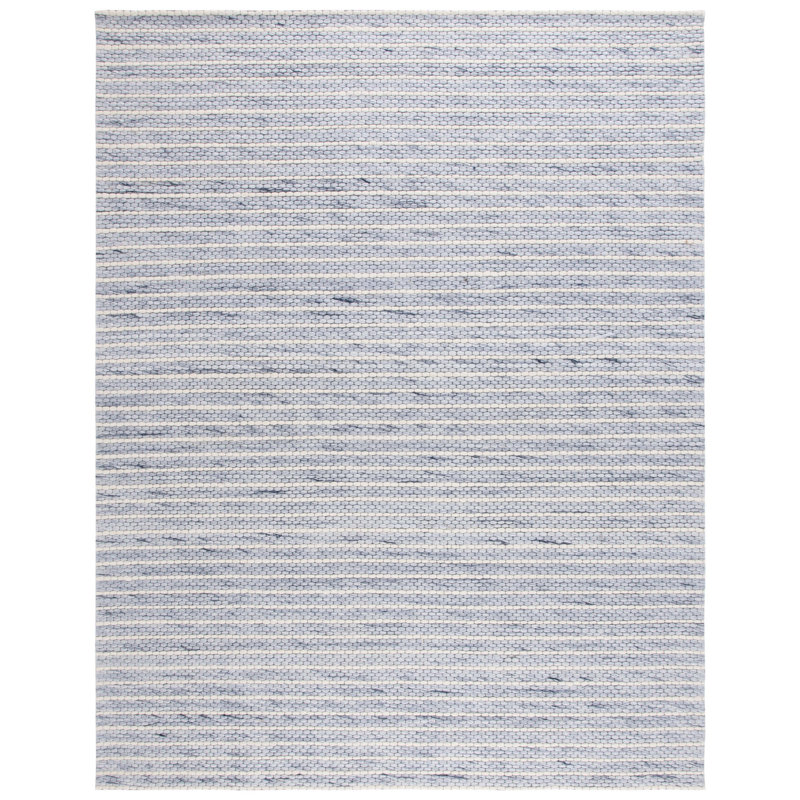 Tapis bleu / ivoire Ese, Rectangle 8 pi x 10 pi