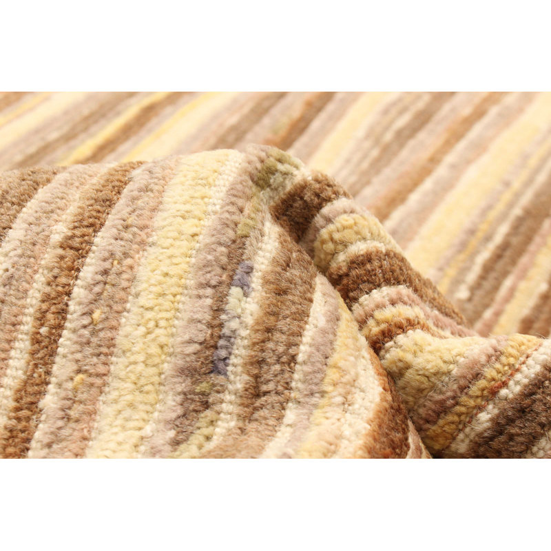 Tapis kaki Finie Peshawar Ziegler 4 pi 1 po x 6 pi 0 po