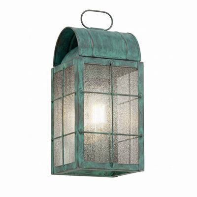 Brass Traditions - Durham - 1 Light - 13 inch - Verde Green - Solid Brass - Wall Light