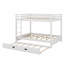 Wood Bunk Bed With Ladder And Trundle-676337623