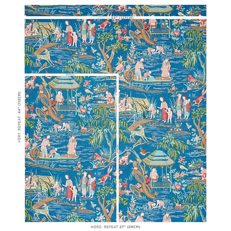 Yangtze River Fabric, Peacock