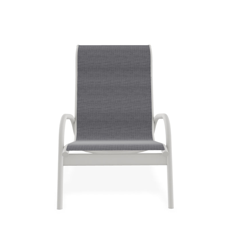 Gardenella Patio Chair, Augustine Pewter, Snow