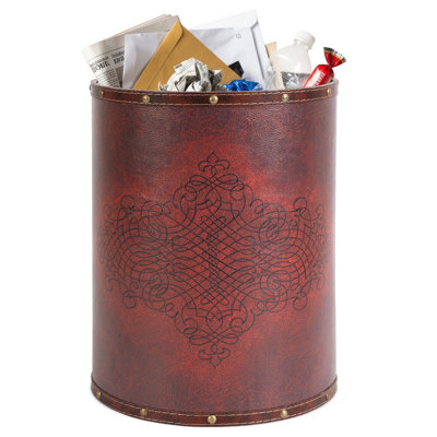 Fibre Wood Open Waste Basket - 4 Gallons