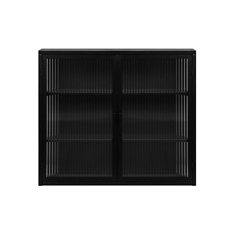 Two-door Wall Cabinet, Black