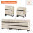 3-Piece Dresser And Nightstand Set, 94.5 Inches Dresser With 9 Drawers, 2 Nightstand With Drawer And Cabinet For Bedroom, Bedroom Furniture Set-656357927