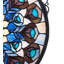 Tiffany Peacock Feather Medallion Stained Glass Window