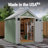 Garden Wood Storage Shed 6 ft. W x 8 ft. D (Professional Installation Available)-113449498