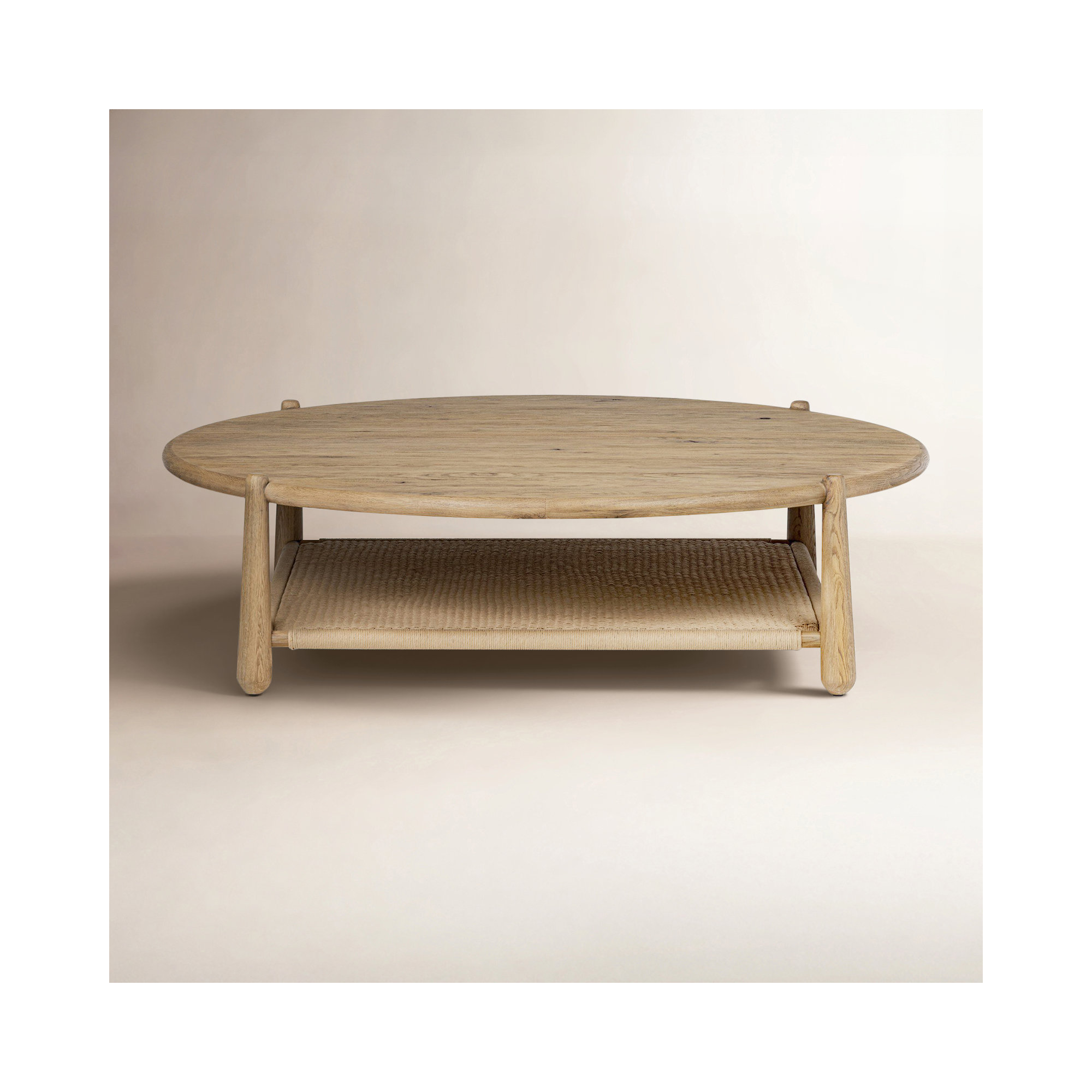 Salvador Coffee Table, Aged Smoked Oak Resawn