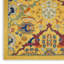 Tapis jaune à motif floral Weirton-721339121