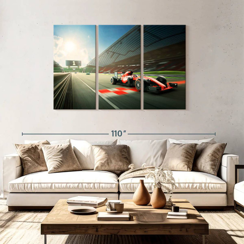 Mehar Formula One Race, 48" H x 74" W