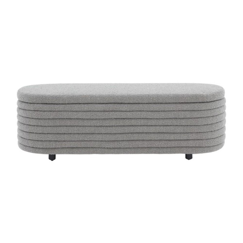 Banc de rangement Corneshia, Gris foncé