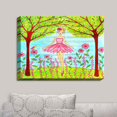 « rose ballerine », impression sur toile