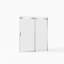 Porte de douche coulissante sans cadre l 56 à 60 po x H 72 po, verre trempé clair de 5/16 po (8 mm)-120179021