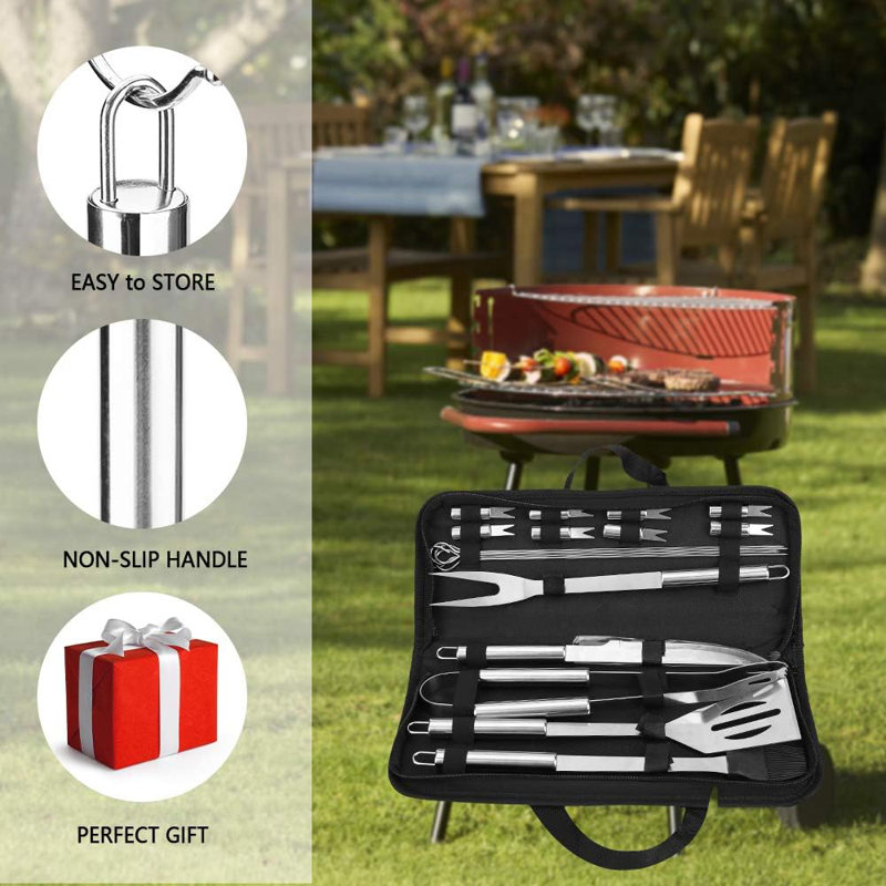 Stainless Steel Dishwasher Safe Grilling Tool Set