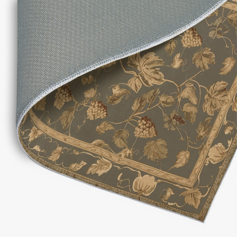 Tapis d'intérieur et d'extérieur brun français, Rectangulaire 8 pi x 10 pi