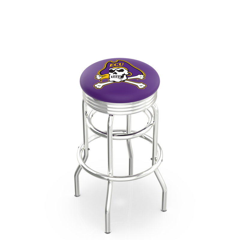 Tabouret de bar Logo Series, Tabouret de comptoir (siège d'une hauteur de 25 p, Double anneau chromé