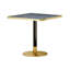 Table bistro de 31,5 pouces avec plateau en faux marbre Squard Modern-1626257413