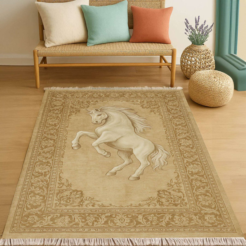 Desert Sand Equine Majesty Area Rug