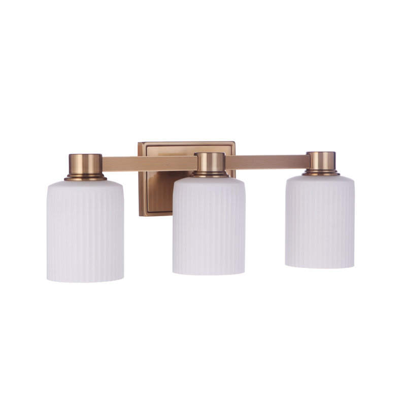Éclairage pour meuble-lavabo à 3 lumières Baldassarre, Laiton