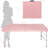 4Ft Pink Camping Folding Table. Versatile For Indoor & Outdoor. 135Kg Max Weight Bearing. Foldable With Fixed Grip Easy Transport. Smooth And Waterproof Surface. Triangular Structure Enhanced