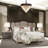 Villa Cherie King Tufted Velvet Bed - Porcini