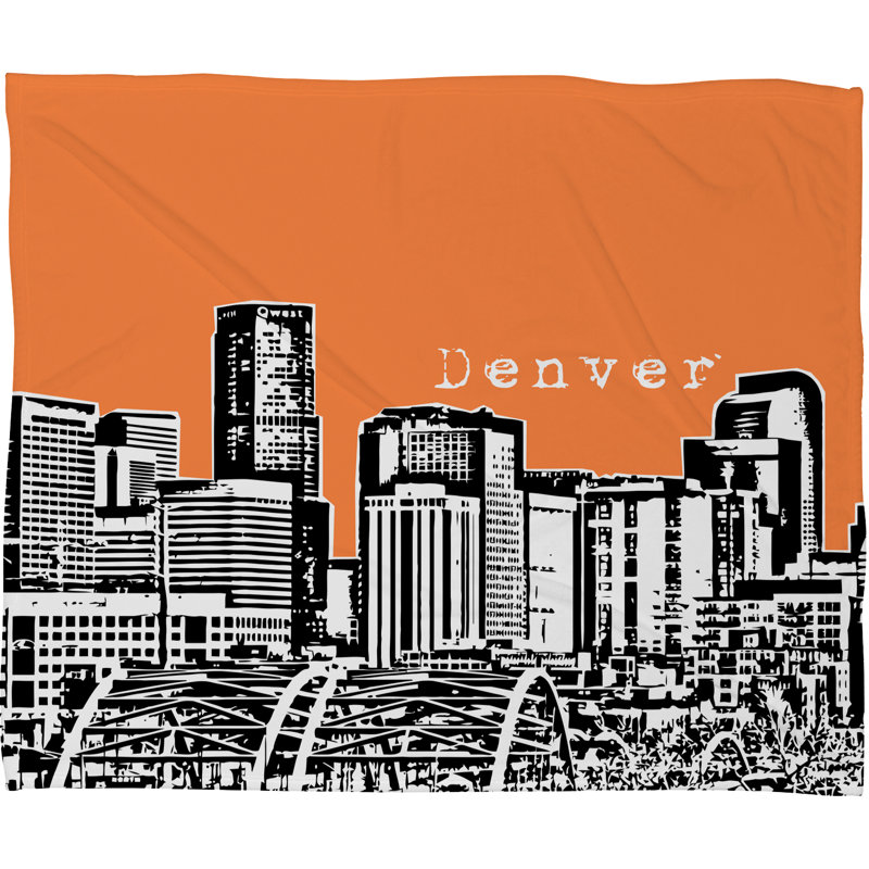 Couverture Bird Ave Denver, Petit, Orange